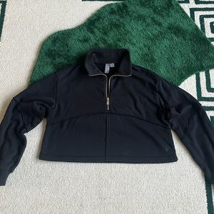 Sweaty Betty Black Cropped Sweatshirt